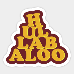 Hullabaloo Sticker